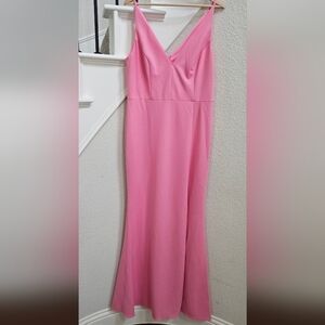 BHLDN Selena Plunge-Neck Stretch Jersey Maxi Dress | Anthropologie | Size L | Vi